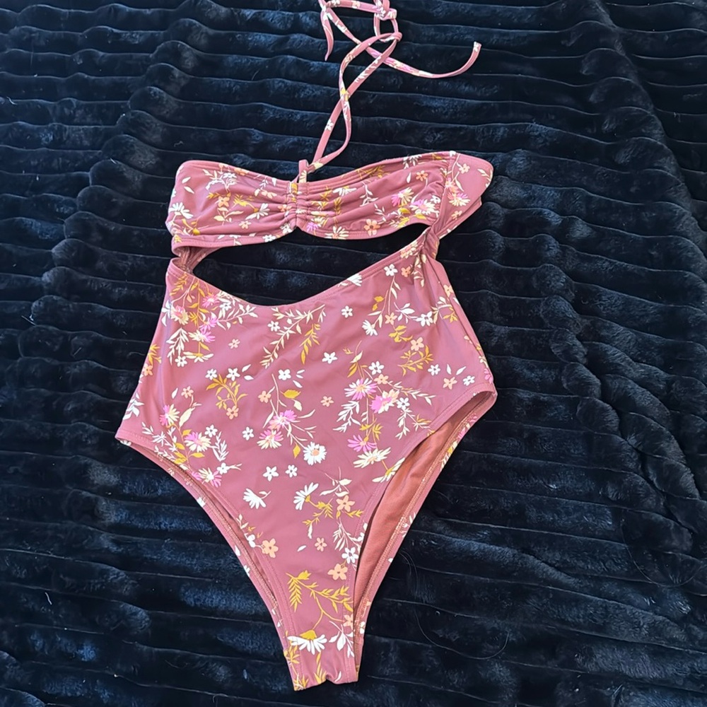 Billabong Floral One Piece Bathing Suit